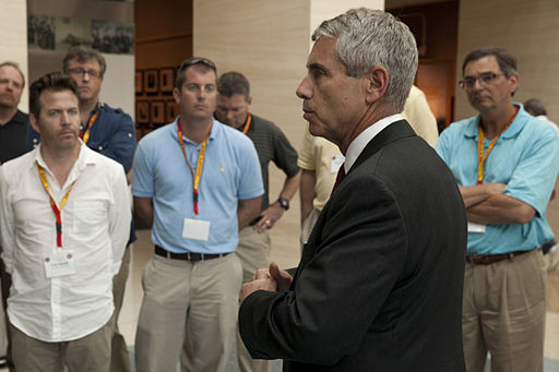 A_business_leader_attending_a_Marine_Corps_Executive_Forum_MCEF_tour_the_National_Museum_of_the_Marine_Corps_in_Triangle_Va._July_11_2013_130711-M-MI461-357